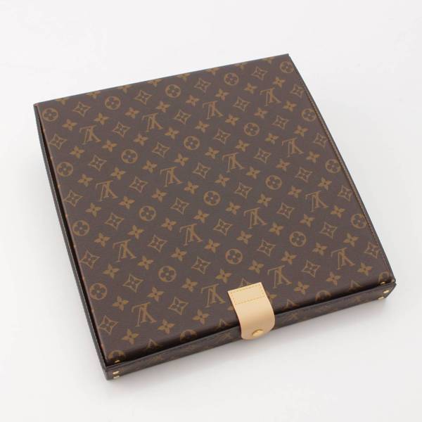 ルイヴィトン Louis Vuitton モノグラム ピザボックス レコードケース インテリア 雑貨 GI0634 ブラウン 中古 通販 retro  レトロ