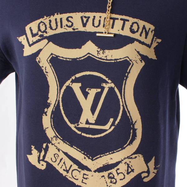 ルイヴィトン(Louis Vuitton) Since 1854 ロゴ コットン ワンピース 1A9LU1 ネイビー XS 中古 通販 retro  レトロ