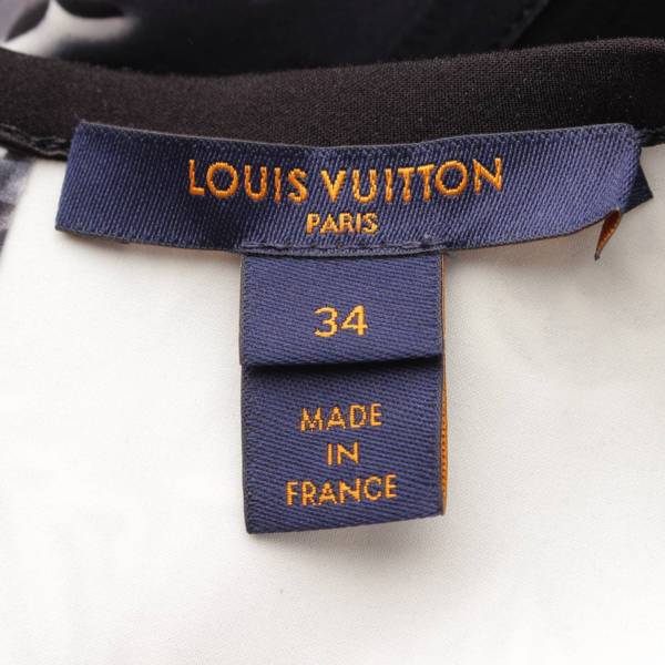 ルイヴィトン Louis Vuitton 20年 モノグラム ノースリーブ ワンピース ドレス FIDR34TSQ グレー 34 中古 通販  retro レトロ