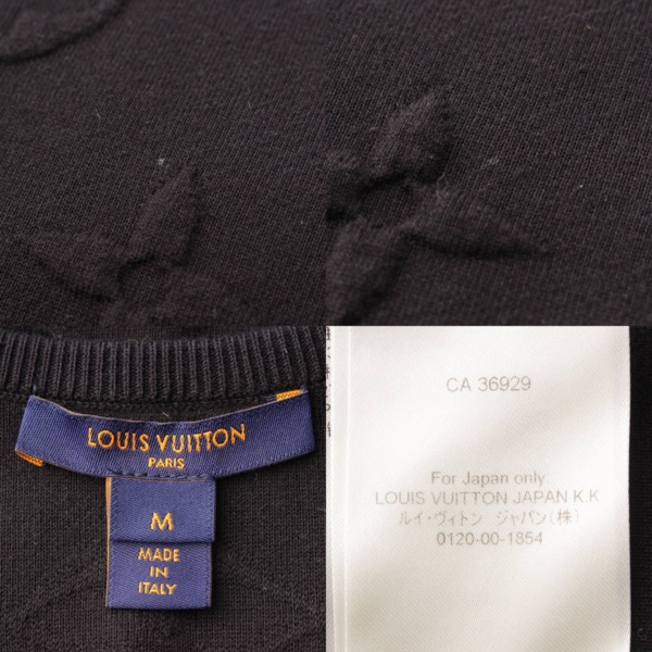 先行SALE】ルイヴィトン Louis Vuitton 22年 3Dモノグラム 立体 タンクトップ ノースリーブ ワンピース ドレス ブラック M  中古 通販 retro レトロ