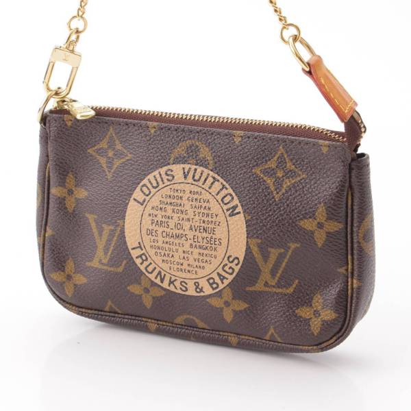 ルイヴィトン Louis Vuitton モノグラム T＆B ミニポシェット アクセソワール ポーチ M60153 ブラウン 中古 通販 retro  レトロ