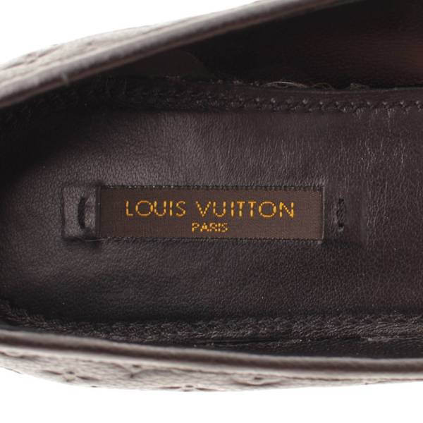 ルイヴィトン(Louis Vuitton) モノグラムミニ レザー フラットシューズ