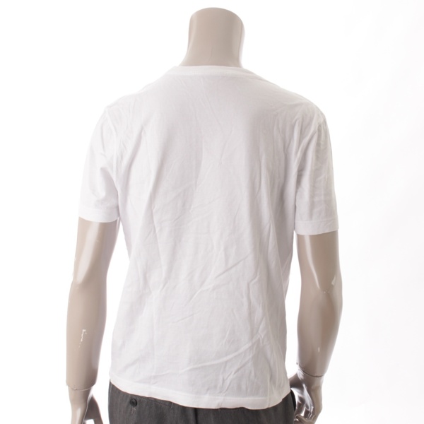 ルイヴィトン(Louis Vuitton) メンズ ロゴ刺繍 Tシャツ ホワイト S 
