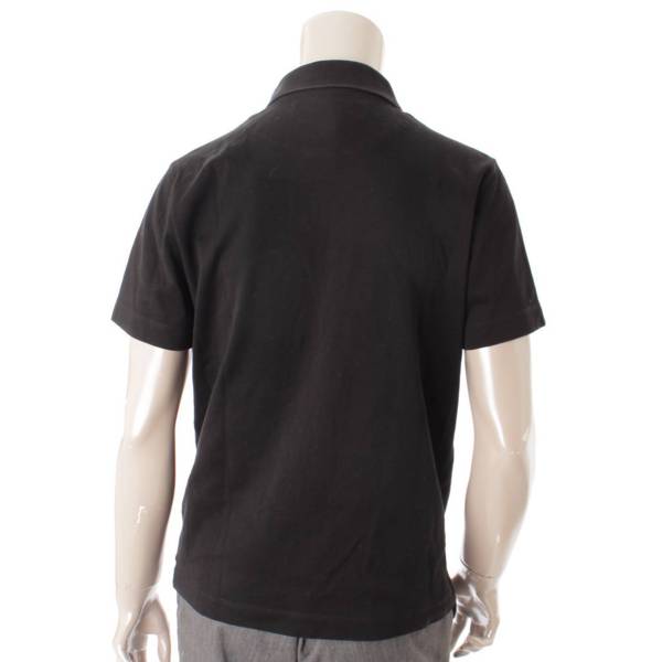 ルイヴィトン(Louis Vuitton) メンズ ロゴ刺繍 ポロシャツ ブラック S
