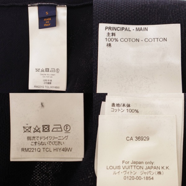 LOUIS VUITTON ルイヴィトン ネイビー モノグラムグラディエント Tシャツ 半袖 XSサイズ RM221Q メンズ 服 アパレル