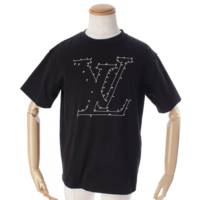 メンズ ロゴステッチ 刺繍 Tシャツ カットソー ヴァージルアブロー ブラック M