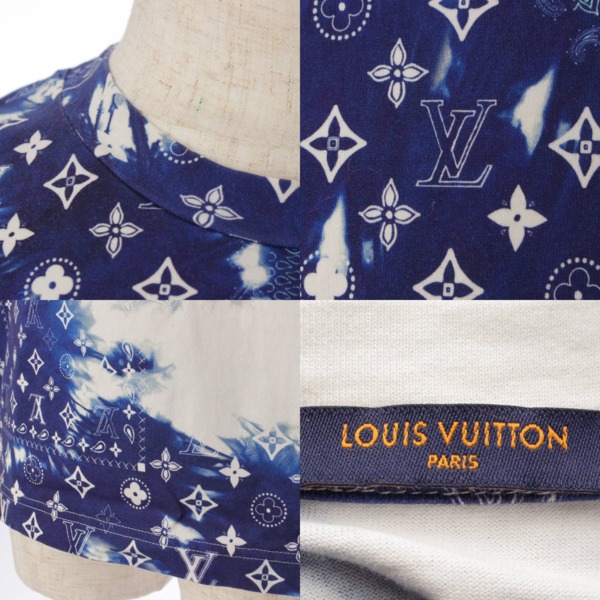 ルイヴィトン(Louis Vuitton) メンズ 22AW モノグラムバンダナプリント Tシャツ トップス 1AA5F9 ブルー S 中古 通販  retro レトロ