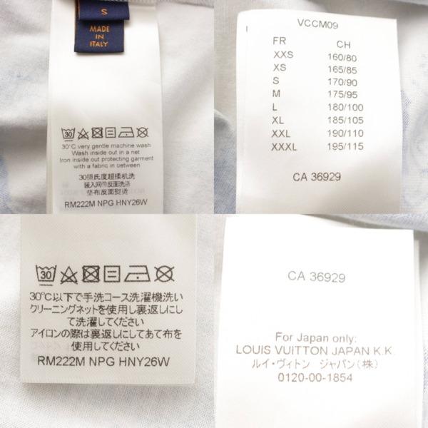 ルイヴィトン(Louis Vuitton) メンズ 22AW モノグラムバンダナプリント Tシャツ トップス 1AA5F9 ブルー S 中古 通販  retro レトロ