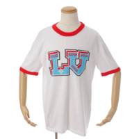 メンズ 22AW ロゴグラフィック LV 半袖 ニット Tシャツ カットソー ホワイト XL