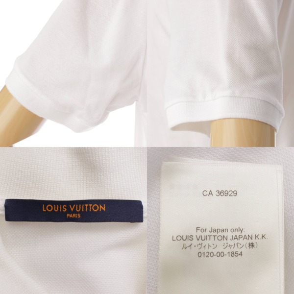 ルイヴィトン(Louis Vuitton) メンズ 22SS 半袖 LVサークルロゴ コットン ポロシャツ ホワイト M 中古 通販 retro レトロ