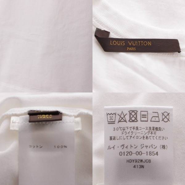 ルイヴィトン Louis Vuitton シュプリーム 17AW モノグラム Box Logo Tee ボックスロゴ 半袖 Tシャツ ホワイト XXS  中古 通販 retro レトロ