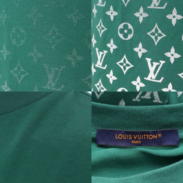 ルイヴィトン Louis Vuitton メンズ LVSE モノグラムグラディエント コットン Tシャツ 1ABIX4 グリーン XS 中古 通販  retro レトロ