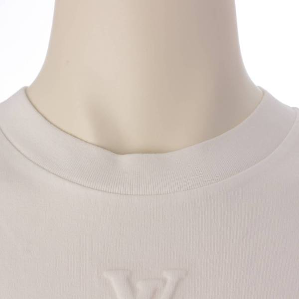 ルイヴィトン Louis Vuitton 22AW メンズ LVロゴエンボス コットン 半袖 Tシャツ トップス RM222Q ホワイト L 中古  通販 retro レトロ