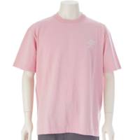 24SS メンズ エンブロイダリー シグネチャー 半袖 Tシャツ トップス 1AFPSQ ピンク L