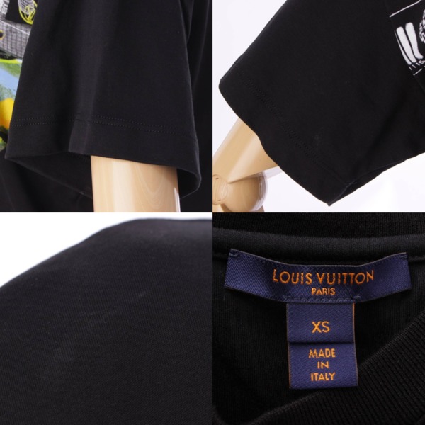★美品★ LOUIS VUITTON Tシャツ コットン スパンコール ブラック