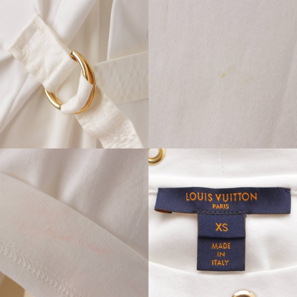 ルイヴィトン Louis Vuitton 19SS モノグラム サイドストラップ Tシャツ カットソー 1A4PF6 ホワイト XS 中古 通販  retro レトロ