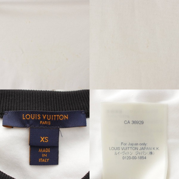 ルイヴィトン Louis Vuitton 21SS トランプ柄 コットン Tシャツ 半袖 カットソー トップス ホワイト XS 中古 通販 retro  レトロ