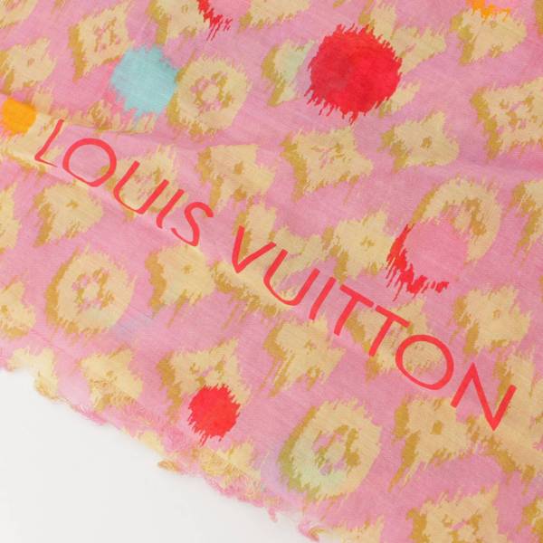 ルイヴィトン(Louis Vuitton) モノグラム コットン フリンジ ショール