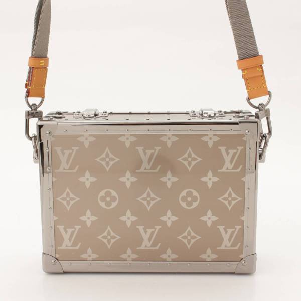 ルイヴィトン(Louis Vuitton) 2018AW チタニウム トランク メッセンジャー ショルダーバッグ M20101 シルバー 中古 通販  retro レトロ