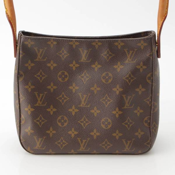 ルイヴィトン Louis Vuitton モノグラム ルーピングMM ワンショルダーバッグ ハンドバック M51146 ブラウン 中古 通販  retro レトロ