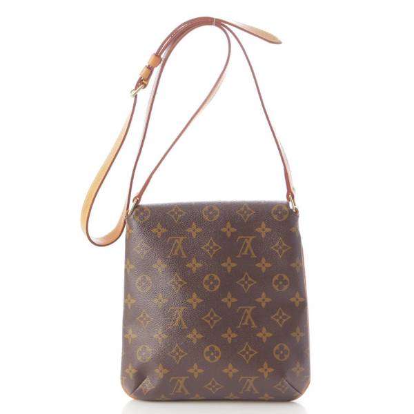 ルイヴィトン Louis Vuitton モノグラム ミュゼットサルサ レザー ショルダーバッグ M51258 ブラウン 中古 通販 retro レトロ