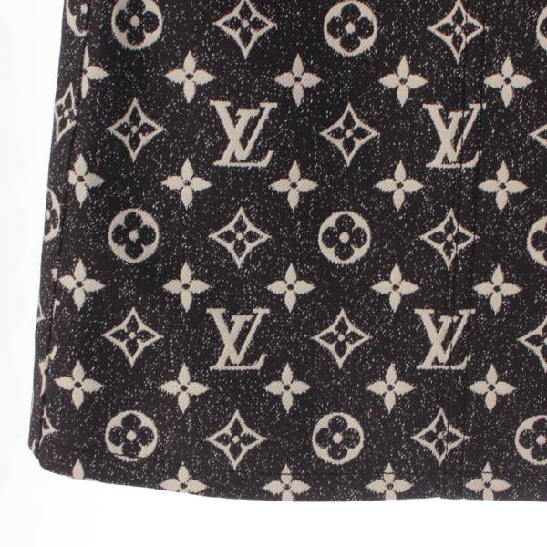 ルイヴィトン Louis Vuitton 23SS モノグラム デニム ミニ ラップスカート 1AAXYR ブラック 34 中古 通販 retro  レトロ