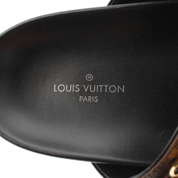 ルイヴィトン(Louis Vuitton) モノグラム ボンディアライン ミュール ストラップ フラットサンダル 35 中古 通販 retro レトロ