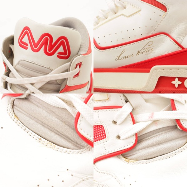 Buy Louis Vuitton Mid Trainer 'White Red' - 1A54IA