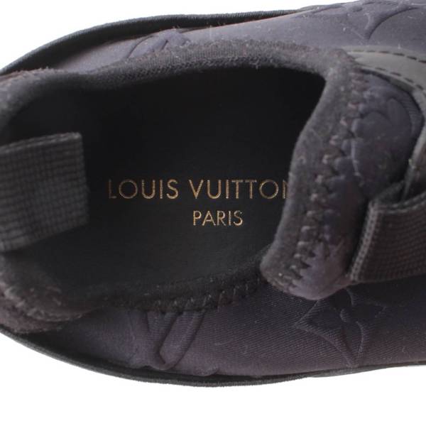 先行SALE】ルイヴィトン Louis Vuitton 23SS ランアウェイライン ファブリック×レザー スニーカー 1AB3GB ブラック 37  1/2 中古 通販 retro レトロ