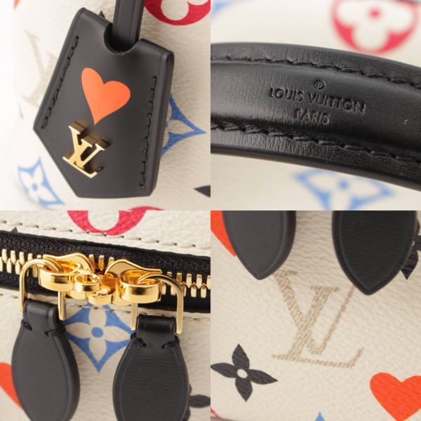 ルイヴィトン Louis Vuitton モノグラム ゲームオン バニティPM 2way ハンド ショルダーバッグ M57458 ホワイト 中古 通販  retro レトロ