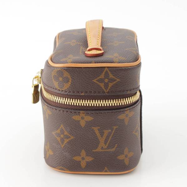 ルイヴィトン Louis Vuitton モノグラム ニース ナノ バニティバッグ 化粧ポーチ M44936 ブラウン 中古 通販 retro レトロ