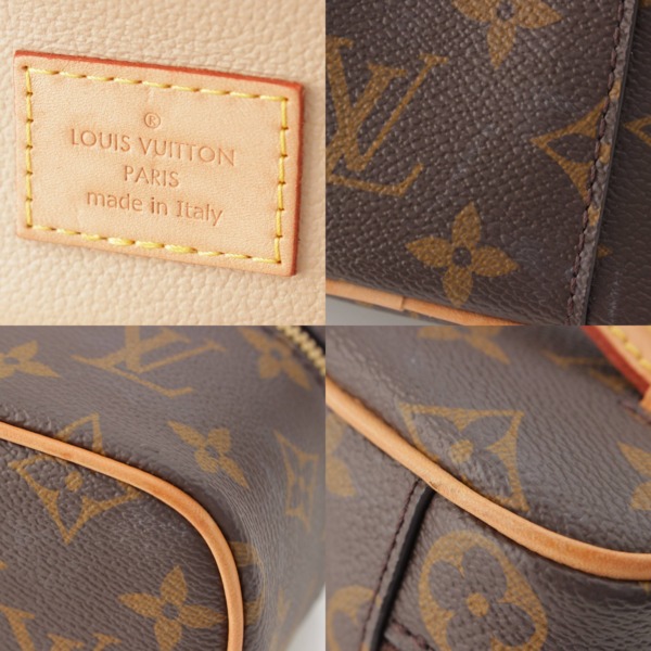 ルイヴィトン Louis Vuitton モノグラム ニース ナノ バニティバッグ 化粧ポーチ M44936 ブラウン 中古 通販 retro レトロ