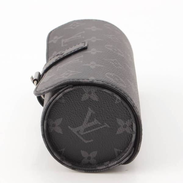 ルイヴィトン Louis Vuitton モノグラムエクリプス エテュイ 3 モントル 時計 ウォッチケース M43385 ブラック 中古 通販  retro レトロ