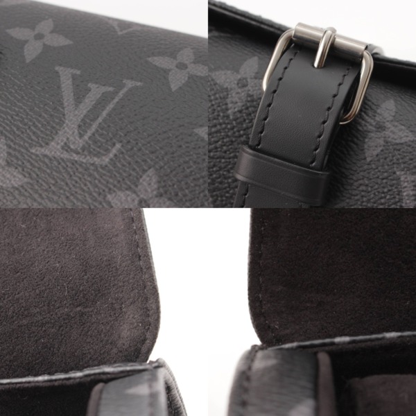 ルイヴィトン Louis Vuitton モノグラムエクリプス エテュイ 3 モントル 時計 ウォッチケース M43385 ブラック 中古 通販  retro レトロ