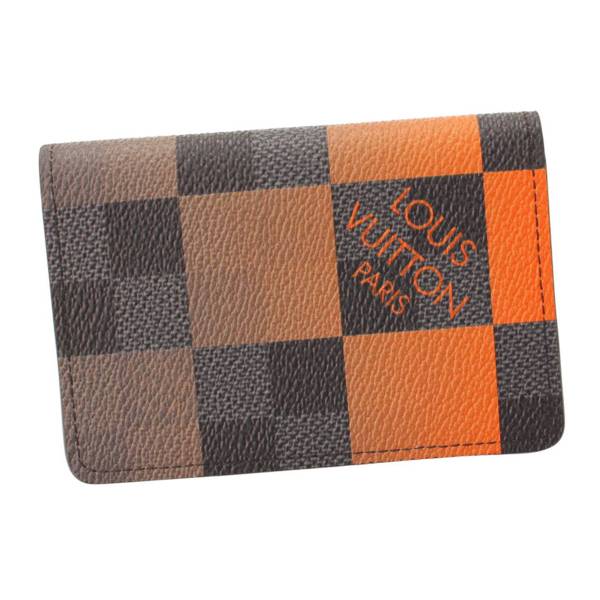 ルイヴィトン(Louis Vuitton) ダミエグラフィット オーガナイザー ドゥ ポッシュ カードケース N40422 ブラック オレンジ