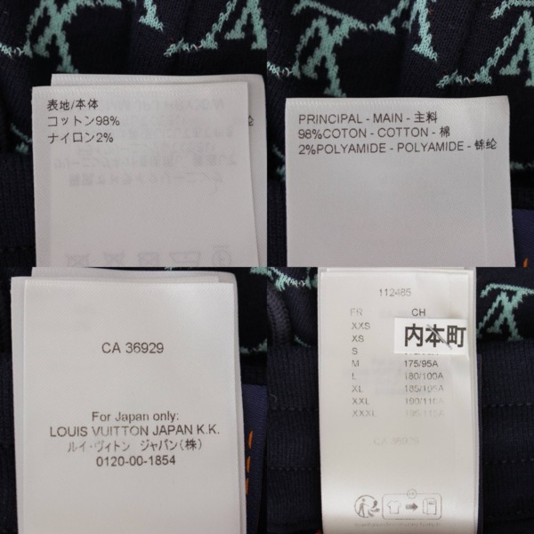 先行SALE】ルイヴィトン Louis Vuitton メンズ 24SS モノグラム ショート ハーフパンツ ボトムス 1AFRA3 ネイビー×ブルー  S 中古 通販 retro レトロ