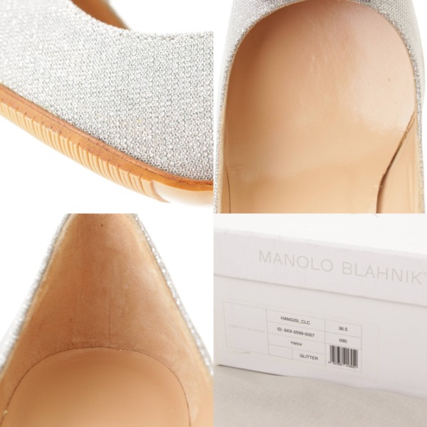 マノロ ブラニク(Manolo Blahnik) ハンギシ グリッター ヒール