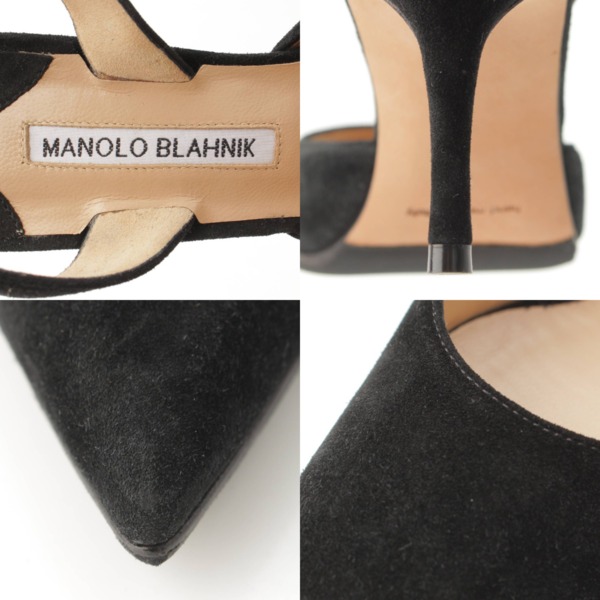 マノロブラニク(Manolo Blahnik) キャロライン スエード パンプス