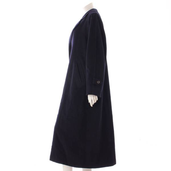 マックス マーラ(Max mara) カシミヤ ロングコート ネイビー 40 中古