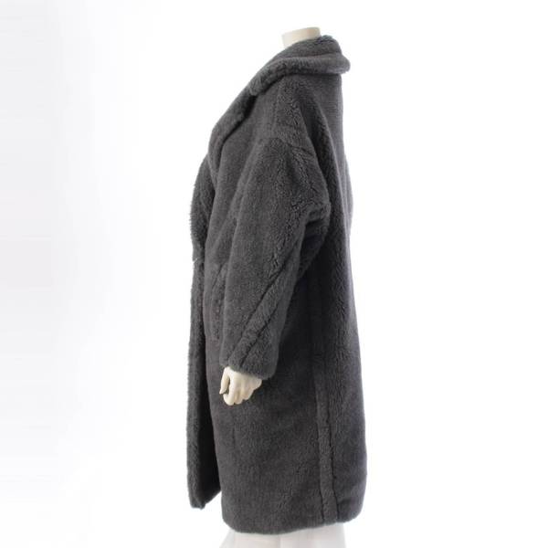 マックスマーラ Max mara TEDDY1 テディベア アルパカ ウール ロング コート アウター 10161523 グレー XS 中古 通販  retro レトロ