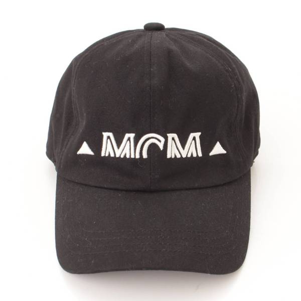 エムシーエム(MCM) メンズ ロゴ コットン ベースボールキャップ 帽子