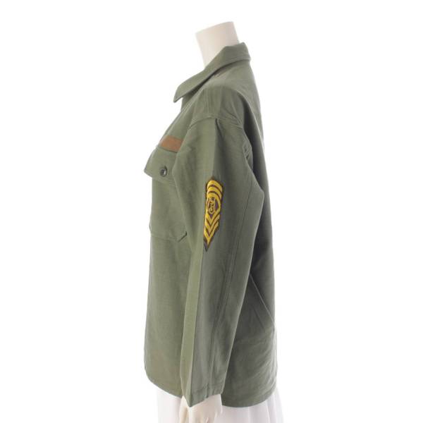 マディソンブルー MADISON BLUE MILITARY JACKET LBS コットン ミリタリージャケット MB999-1103 カーキ XS  中古 通販 retro レトロ