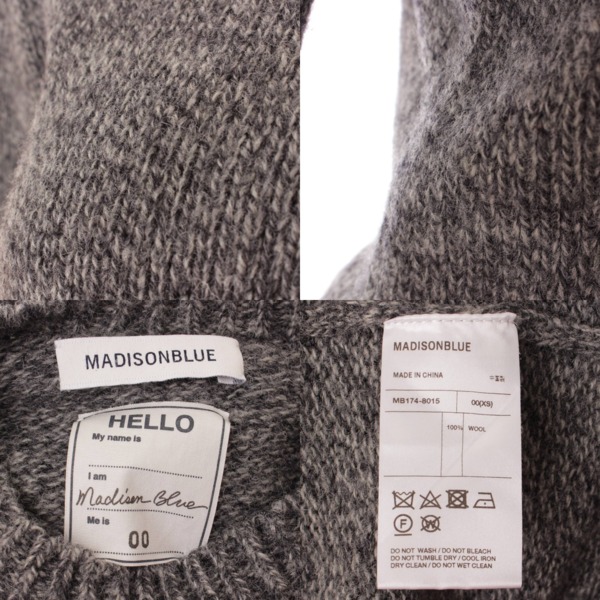 マディソンブルー(MADISON BLUE) 17AW メランジ ウール ニット