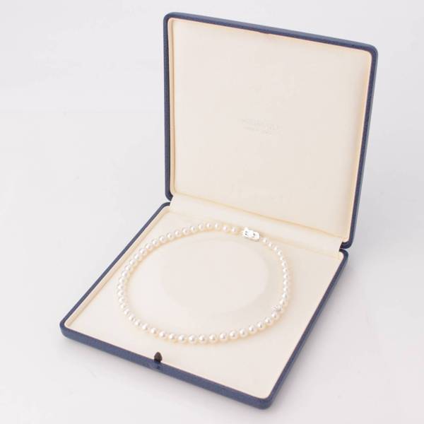 ミキモト(Mikimoto) パール 真珠 ネックレス 925 SV金具 7.5mm 37.1g ...