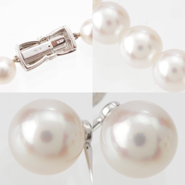 ミキモト Mikimoto エトレンヌ Mチャーム パール ネックレス＆イヤリング セット K18 SV 38g 中古 通販 retro レトロ