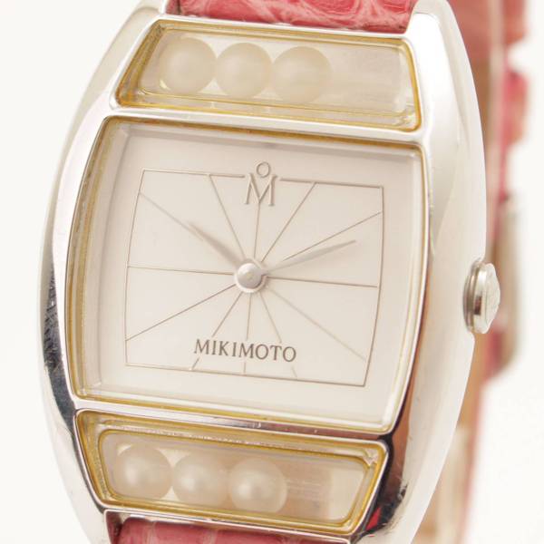 ミキモト(Mikimoto) パールウォッチ 腕時計 4D0317 シルバー ピンク