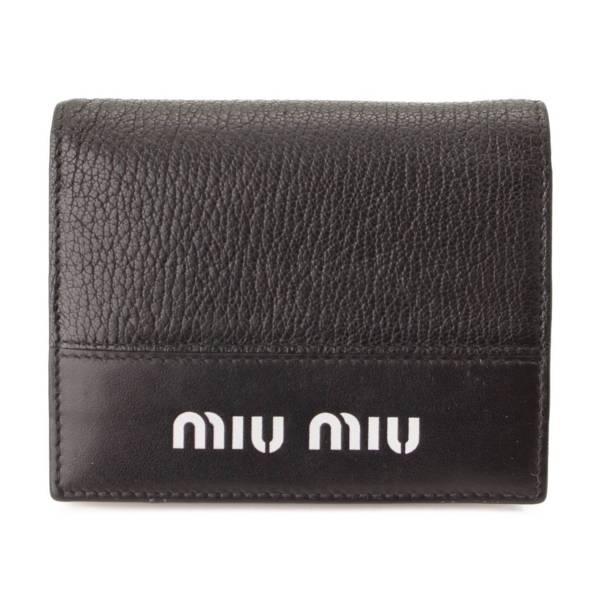 限定セールHOT miumiu - MIU MIU 5MV204 マドラス レザー 二つ折り財布