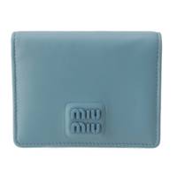 マドラス ロゴ レザー コンパクトウォレット 二つ折財布 5MV204 ブルー