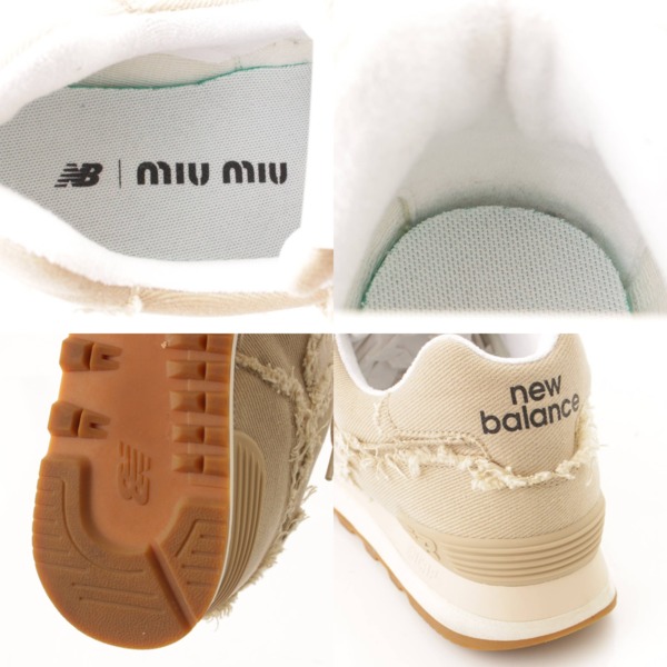 ミュウミュウ(Miu Miu) 22SS ニューバランス コラボ スニーカー NB 574