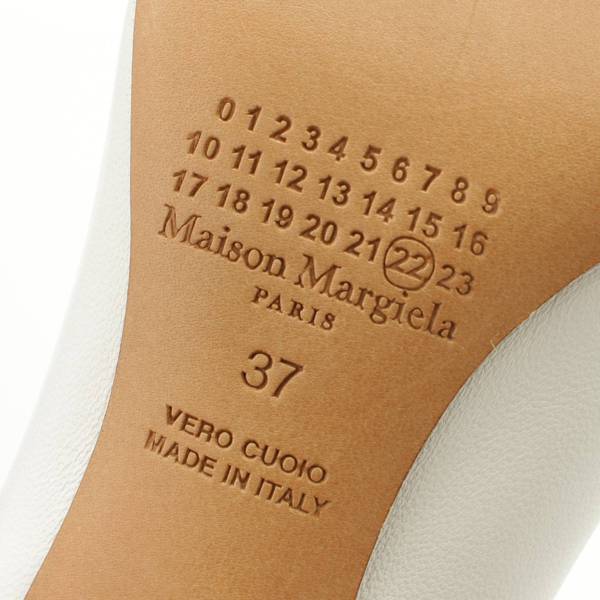 Maison Margiela メタリック パンプス ラムレザー-